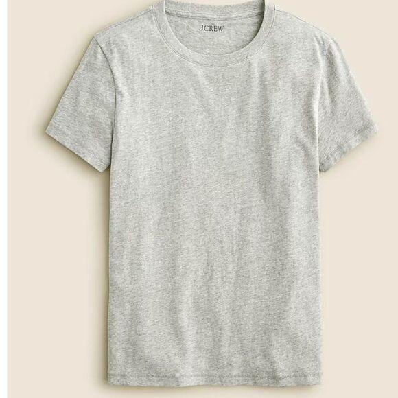 J. Crew by359 Grey Vintage Jersey Classic-fit Crewneck T-shirt size S NWT - Picture 1 of 6